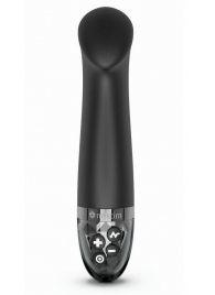 Черный вибратор с функцией электростимуляции Right on Ron - 17 см. - MyStim - купить с доставкой в Подольске