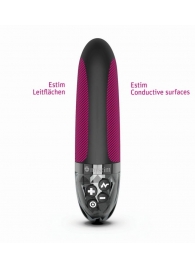 Черный вибратор с электростимуляцией Sleak Freak - 14 см. - MyStim - купить с доставкой в Подольске