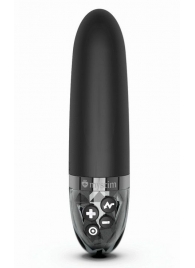 Черный вибратор с электростимуляцией Sleak Freak - 14 см. - MyStim - купить с доставкой в Подольске