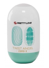 Бирюзовый мастурбатор-яйцо Twist Angel - Baile - в Подольске купить с доставкой