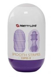Сиреневый мастурбатор-яйцо Smooth Stripes - Baile - в Подольске купить с доставкой