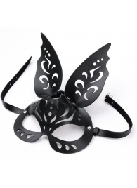 Черная ажурная маска  Зайка  с ушками - Crazy Handmade - купить с доставкой в Подольске