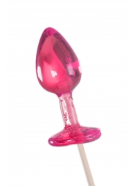 Розовый леденец  в форме анальной втулки со вкусом айриш крим - 29 гр. - Sosuчki - купить с доставкой в Подольске