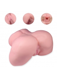 Реалистичный мастурбатор-полуторс с 2 рабочими отверстиями - S-HANDE - в Подольске купить с доставкой