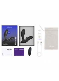 Черный анальный вибратор We-Vibe Vector+ - We-vibe - в Подольске купить с доставкой