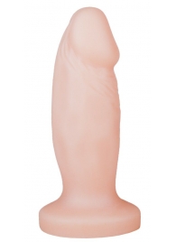 Телесная анальная пробка-фаллос - 12 см. - LOVETOY (А-Полимер)