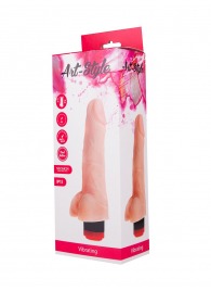 Вибростимулятор-фаллос из неоскин ART-Style №15 - 19 см. - Art-Style