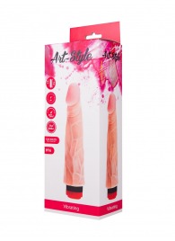 Вибратор-реалистик ART-Style №16 с рельефом из вен - 20 см. - Art-Style