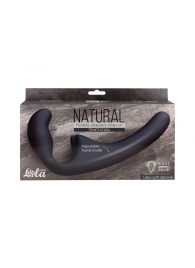 Черный безремневой страпон Temptation - Lola Games - купить с доставкой в Подольске