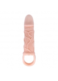 Телесная насадка на пенис с подхватом Brayden - 17 см. - Baile - в Подольске купить с доставкой