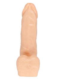 Телесная насадка в виде фаллоса с отверстием под плуг - 15,5 см. - LOVETOY (А-Полимер) - купить с доставкой в Подольске