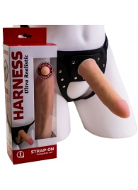 Страпон Харнесс из трусиков и насадки-фаллоса - 17,5 см. - LOVETOY (А-Полимер) - купить с доставкой в Подольске