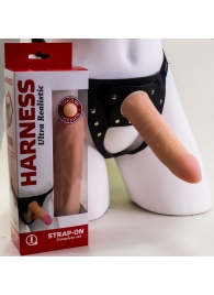Страпон Харнесс из трусиков и насадки-фаллоса - 17,5 см. - LOVETOY (А-Полимер) - купить с доставкой в Подольске