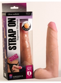 Фаллоимитатор на поясе Harness - 22,5 см. - LOVETOY (А-Полимер) - купить с доставкой в Подольске