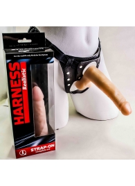 Фаллоимитатор телесного цвета на трусиках с плугом - 16,5 см. - LOVETOY (А-Полимер) - купить с доставкой в Подольске