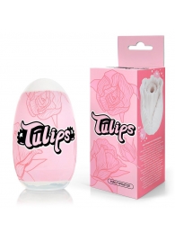 Белый нереалистичный мастурбатор в форме бутона цветка Tulips - 1137 - в Подольске купить с доставкой