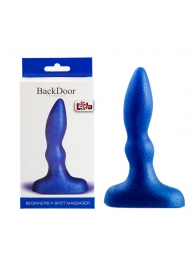 Синий анальный стимулятор Beginners p-spot massager - 11 см. - Lola Games - в Подольске купить с доставкой