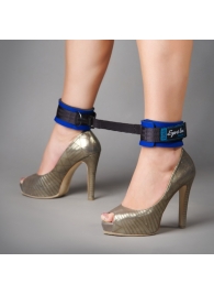 Сине-чёрные оковы на ноги из неопрена - Sitabella - купить с доставкой в Подольске