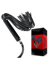 Черная кожаная плеть-флоггер - 84 см. - Notabu - купить с доставкой в Подольске