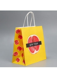 Подарочный крафтовый пакет «Сладость» - 22×22×11см. - Сима-Ленд - купить с доставкой в Подольске