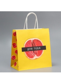 Подарочный крафтовый пакет «Сладость» - 22×22×11см. - Сима-Ленд - купить с доставкой в Подольске