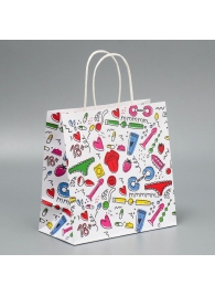 Подарочный крафтовый пакет«18» - 22×22×11 см. - Сима-Ленд - купить с доставкой в Подольске