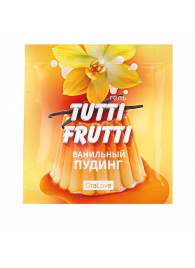 Пробник гель-смазки Tutti-frutti со вкусом ванильного пудинга - 4 гр. - Биоритм - купить с доставкой в Подольске
