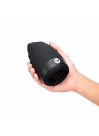 Черный вибромастурбатор для мужчин с подогревом - Pink Vibe - в Подольске купить с доставкой