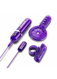 Набор из 2 фиолетовых эрекционных колец с вибрацией - Pink Vibe - в Подольске купить с доставкой