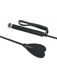 Чёрный стек с шлепком-сердечком - 70 см. - Sitabella - купить с доставкой в Подольске