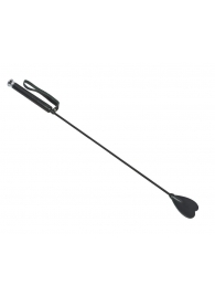 Чёрный стек с шлепком-сердечком - 70 см. - Sitabella - купить с доставкой в Подольске