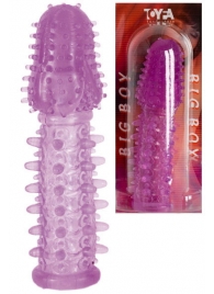 Фиолетовая насадка, удлиняющая половой член - 13,5 см. - Toyfa Basic - в Подольске купить с доставкой