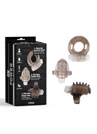 Набор из 3 дымчатых эрекционных колец с вибрацией Teasers Ring Kit - Chisa - в Подольске купить с доставкой
