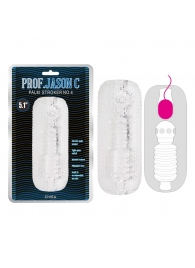 Прозрачный текстурированный мастурбатор Palm Stroker No.4 - Chisa - в Подольске купить с доставкой