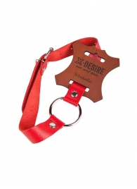 Кляп-кольцо на красных ремешках - Sitabella - купить с доставкой в Подольске