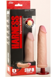 Телесный ультра реалистичный страпон с регулируемыми трусиками - 16,5 см. - LOVETOY (А-Полимер) - купить с доставкой в Подольске