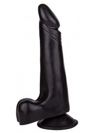 Чёрный фаллоимитатор с вытянутой головкой - 17,8 см. - LOVETOY (А-Полимер)