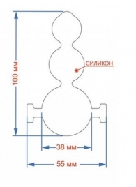 Силиконовый кляп-ёлочка на кожаных ремешках - Sitabella - купить с доставкой в Подольске