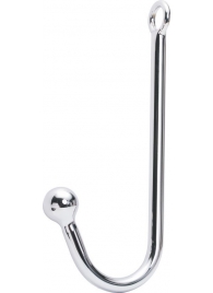 Серебристый анальный крюк с одним шариком - Notabu - купить с доставкой в Подольске