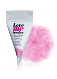 Съедобное согревающее массажное масло Love Me Tender Cotton Candy с ароматом сладкой ваты - 10 мл. - Love to Love - купить с доставкой в Подольске