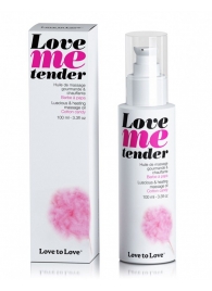 Съедобное согревающее массажное масло Love Me Tender Cotton Candy с ароматом сладкой ваты - 100 мл. - Love to Love - купить с доставкой в Подольске