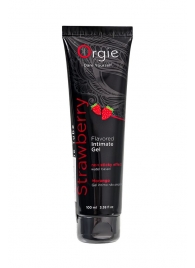 Интимный гель на водной основе Lube Tube Strawberry с клубничным вкусом - 100 мл. - ORGIE - купить с доставкой в Подольске