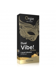 Съедобный гель Dual Vibe Pina Colada с эффектом вибрации и вкусом коктейля пина колада - 15 мл. - ORGIE - купить с доставкой в Подольске