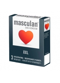 Презервативы увеличенного размера Masculan XXL - 3 шт. - Masculan - купить с доставкой в Подольске