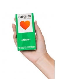 Презервативы анатомической формы Masculan Anatomic - 10 шт. - Masculan - купить с доставкой в Подольске