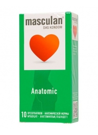 Презервативы анатомической формы Masculan Anatomic - 10 шт. - Masculan - купить с доставкой в Подольске