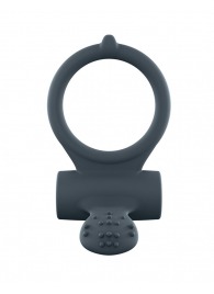 Серое перезаряжаемое эрекционное кольцо с вибрацией Power Clit - Dorcel - в Подольске купить с доставкой