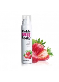 Массажная хрустящая пенка Tickle My Body Strawberry с ароматом клубники - 150 мл. - Love to Love - купить с доставкой в Подольске