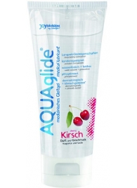 Гель-лубрикант на водной основе AQUAglide с ароматом вишни - 100 мл. - Joy Division - купить с доставкой в Подольске