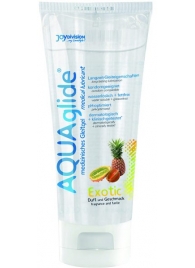 Гель-лубрикант на водной основе AQUAglide с ароматом экзотических фруктов - 100 мл. - Joy Division - купить с доставкой в Подольске